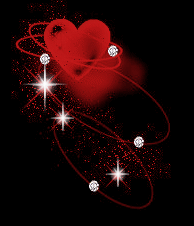 Gif animé coeur étoiles
